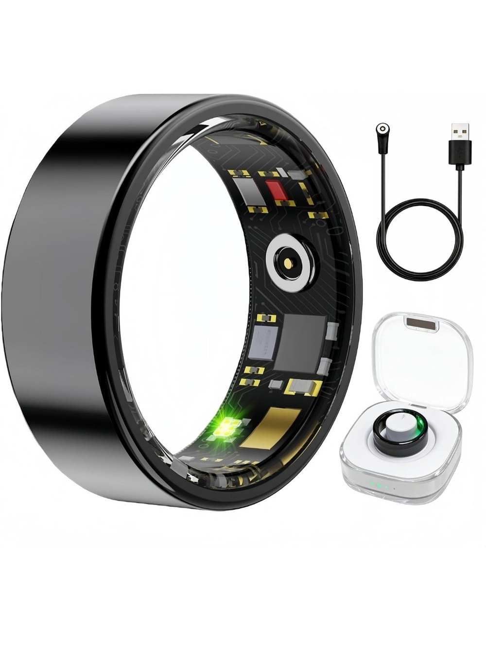 Smart Ring Health & Fitness Tracker for Men & Women Size 9